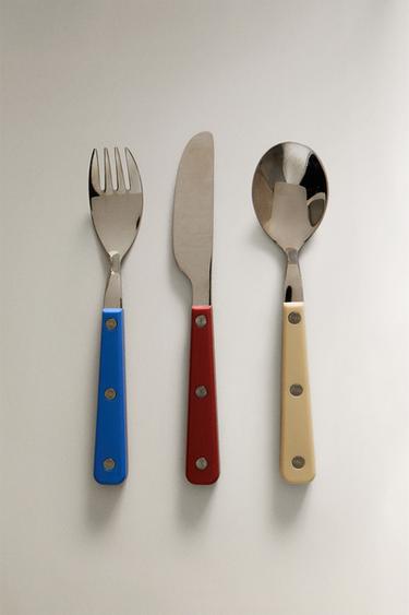 CHILDREN'S COLOURED CUTLERY SET - Multicoloured by Zara - Image 0