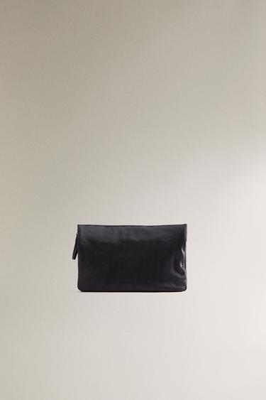 SATEEN OBJECT HOLDER WASH BAG - Navy Blue by Zara
