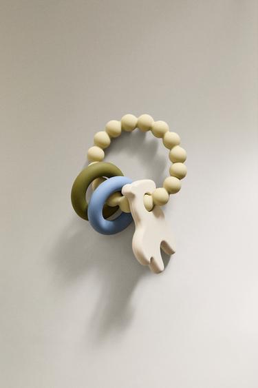 BABY TEETHER WITH SHAPES - Green by Zara