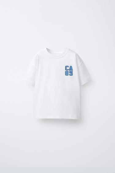 JOGGING SLOGAN T-SHIRT - White by Zara