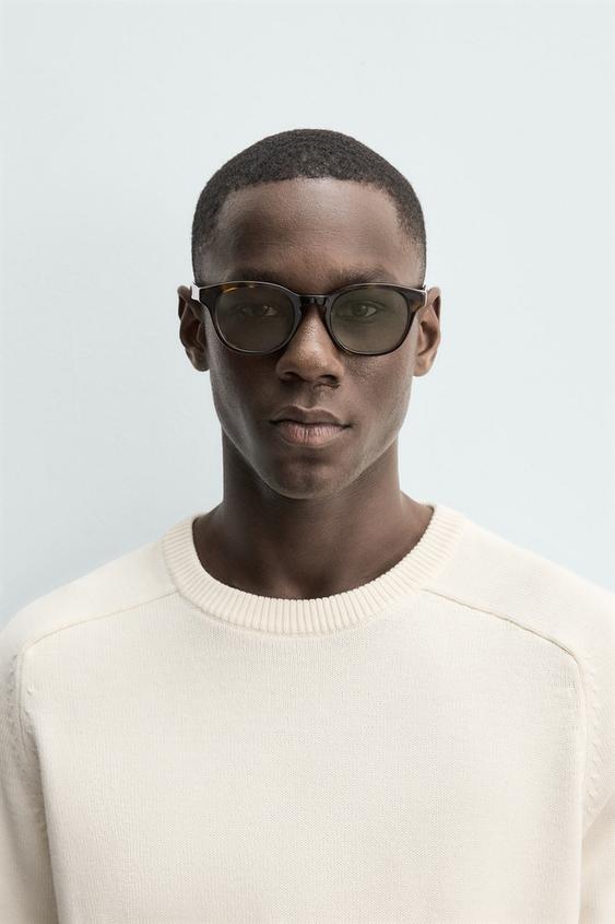 RECTANGULAR SUNGLASSES - Tortoiseshell by Zara - Image 0