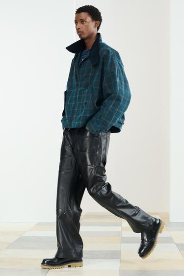 LTHR PNT - Black by Zara