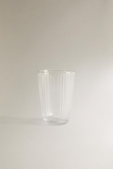 LINE GLASS SOFT DRINK TUMBLER -  by Zara - Image 0