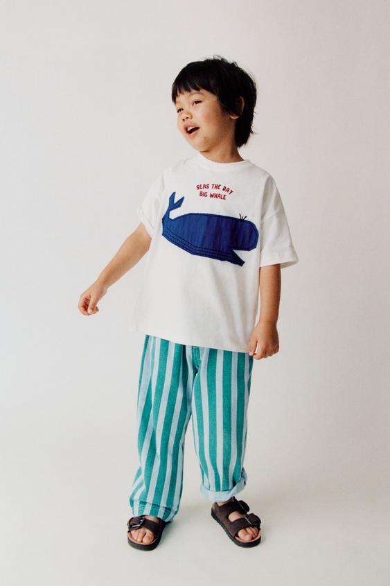 STRIPED COTTON LINEN TROUSERS - Multicoloured by Zara - Image 0