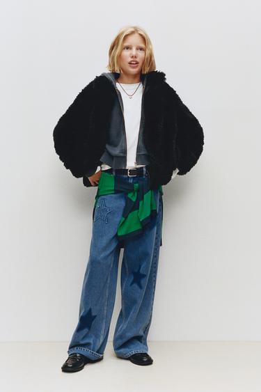 FAUX FUR JACKET - Black by Zara