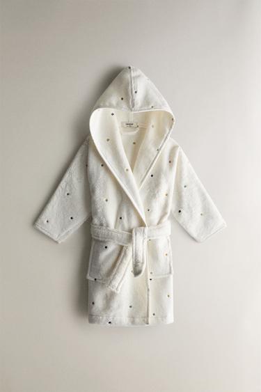 CHILDREN'S STAR BATHROBE - Oyster-white by Zara - Image 0