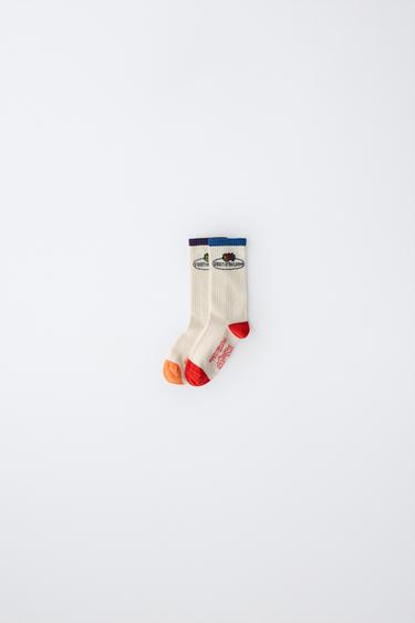 2-PACK OF MID-CALF FRUIT OF THE LOOM™ SOCKS - Ecru by Zara