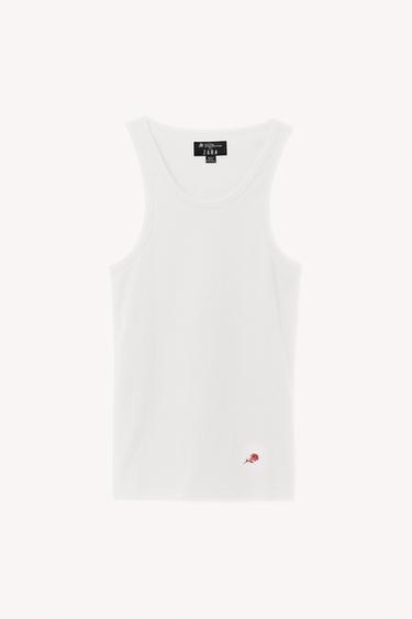 RIB TANK TOP WILLY CHAVARRIA X ZARA - White by Zara