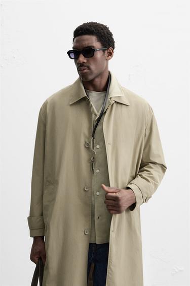 RELAXED FIT TRENCH COAT - Light khaki by Zara