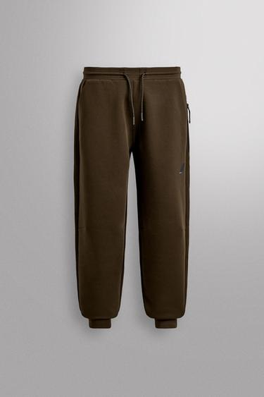 TECHNICAL TROUSERS WITH ZIPS - Brown by Zara