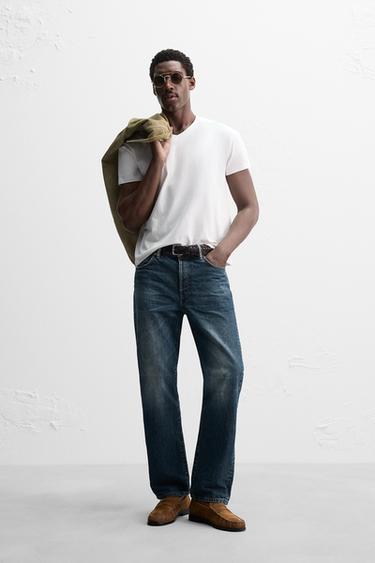 STRAIGHT-LEG ANKLE LIMITED EDITION JEANS - Blue by Zara - Image 0