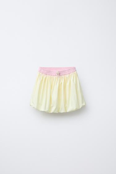 TECHNICAL BALLOON SKIRT - Light yellow by Zara - Image 0