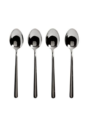 PACK OF SHINY STEEL SPOONS (PACK OF 4) - Multicoloured by Zara