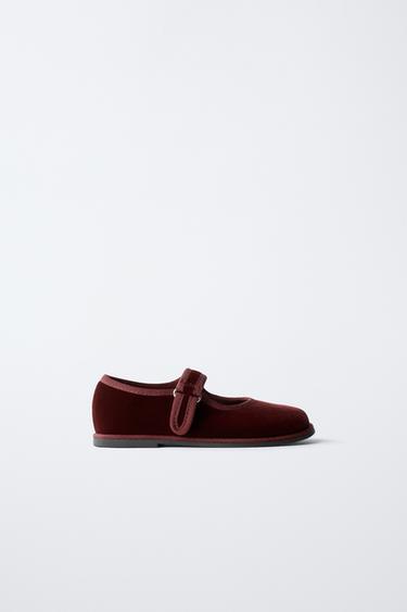 CLASSIC BALLET FLATS - Red by Zara
