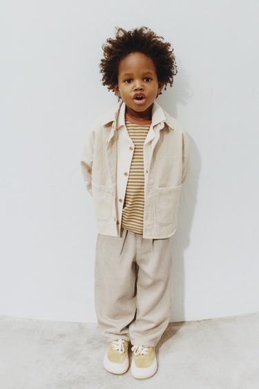 FLOWING TWILL TROUSERS - Sand by Zara