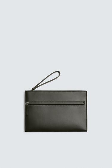 PLAIN CLUTCH BAG - Green by Zara