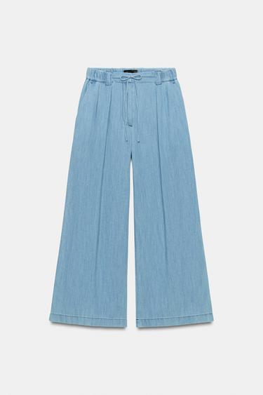 FLOWING CULOTTES - Blue by Zara