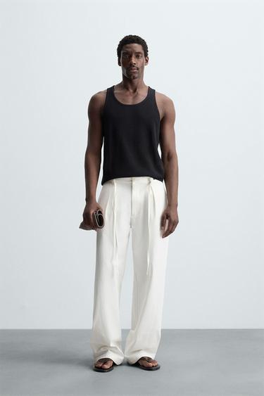 KNIT TANK TOP - Black by Zara - Image 0