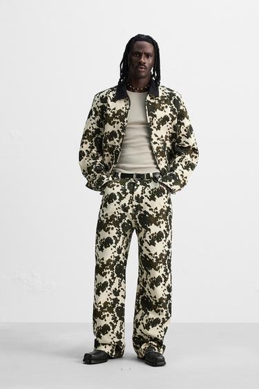 RELAXED FIT STUD SET - Green by Zara