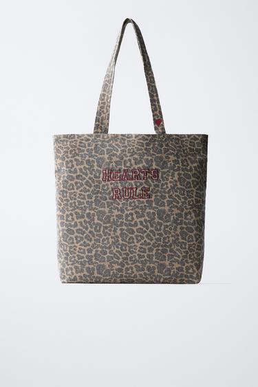 ANIMAL PRINT SHOPPER - Black by Zara