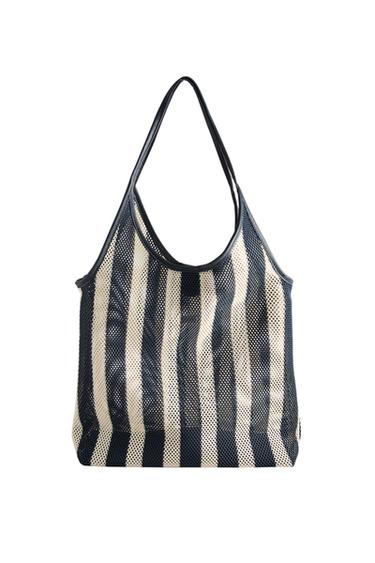 STRIPED TOTE BAG - Two-tone by Zara