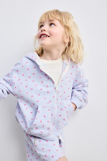 FLORAL HOODIE - Lavender by Zara