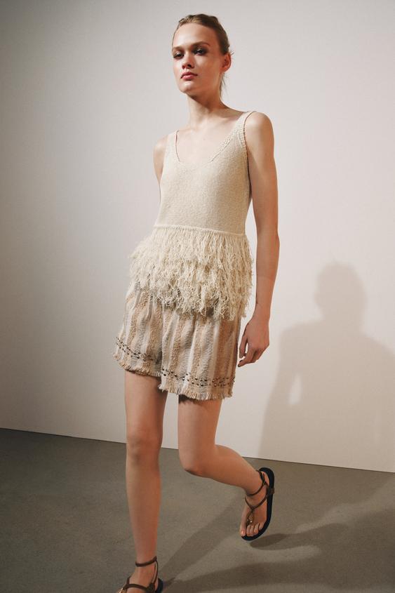 ZW COLLECTION RUSTIC STRIPED BERMUDA SHORTS - Multicoloured by Zara - Image 0