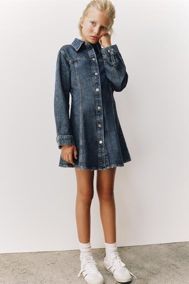 CUT-OUT DENIM DRESS - Blue by Zara