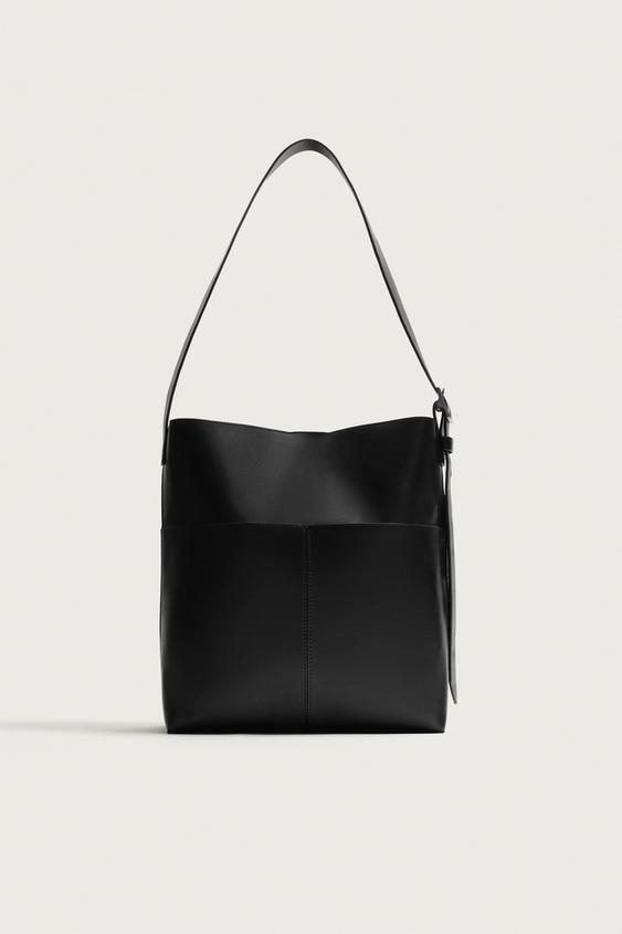 PLAIN TOTE BAG - Black by Zara - Image 0