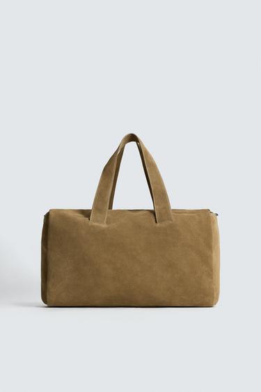 LIMITED EDITION LEATHER TRAVEL BAG - Brown by Zara