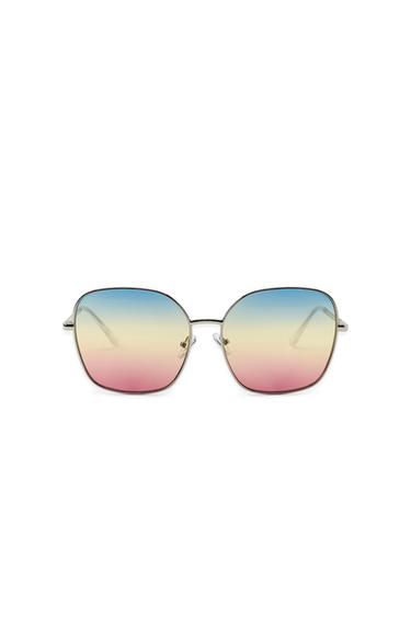 SQUARE METAL SUNGLASSES - Silver by Zara
