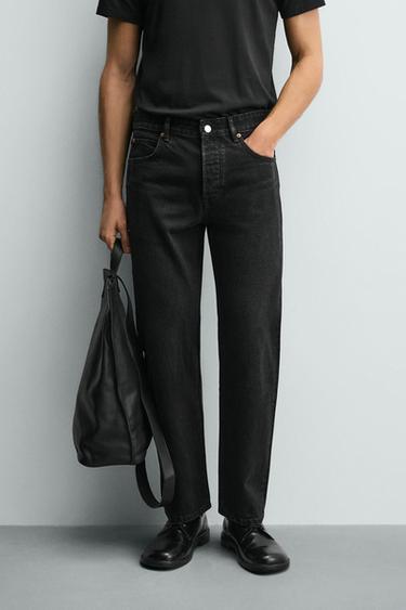 REGULAR FIT JEANS - Charcoal by Zara