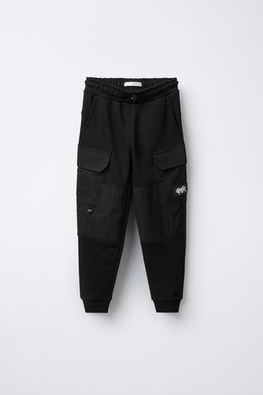 COMBINED JOGGER TROUSERS - Black by Zara - Image 0