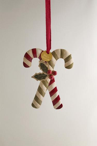 CANDY CANE CHRISTMAS TREE DECORATION - Multicoloured by Zara