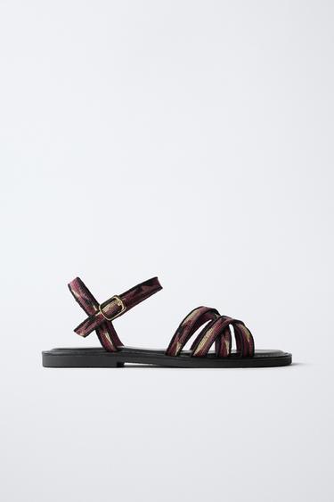 PRINTED SANDALS - Multicoloured by Zara