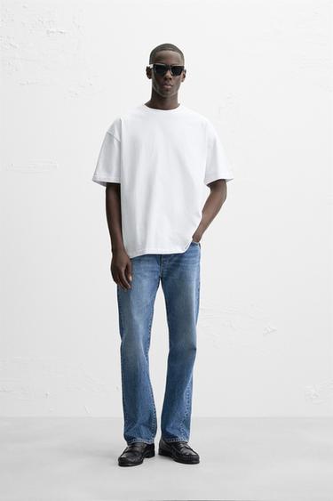 HEAVYWEIGHT REGULAR FIT T-SHIRT - White by Zara