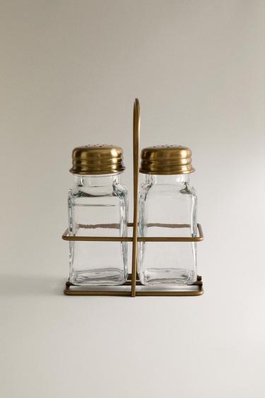 GLASS SALT AND PEPPER SHAKER SET -  by Zara - Image 0