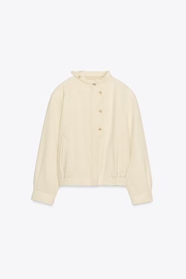 ZW COLLECTION BUTTONED JACKET - Ecru by Zara