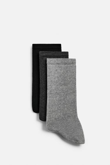 PACK OF 3 RIBBED SOCKS - various by Zara - Image 0