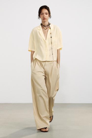 FLOWING SHIRT - Light yellow by Zara - Image 0