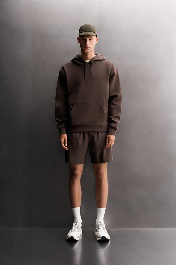 TECHNICAL HOODIE - Brown by Zara - Image 0