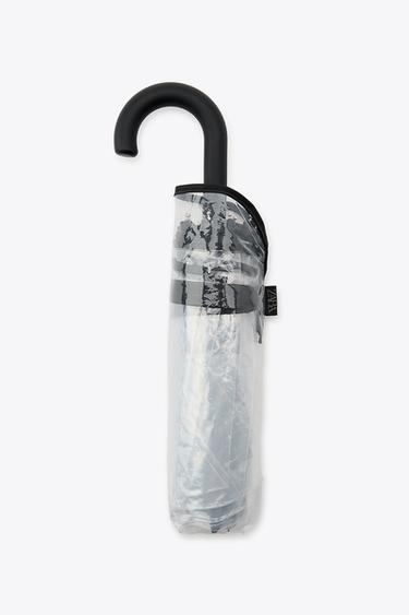 CLEAR FOLDING UMBRELLA - Black by Zara