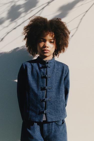 MARLED EFFECT JACKET - Blue by Zara