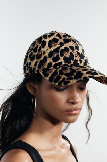 ANIMAL PRINT TWILL CAP - Leopard  by Zara - Image 0