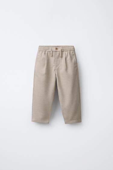 SOFT TOUCH CHINO TROUSERS - Light beige by Zara