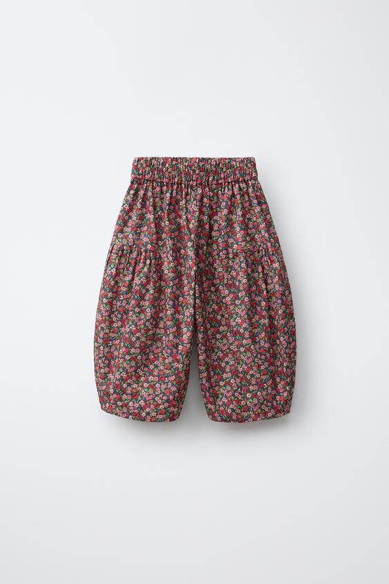 FLORAL PRINT SAROUEL TROUSERS MADE WITH LIBERTY FABRIC - Pink by Zara - Image 0