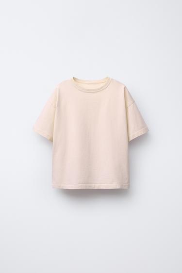 FADED-EFFECT T-SHIRT - Mid-ecru by Zara