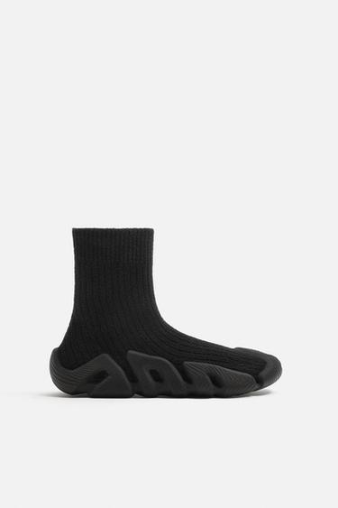 FABRIC HIGH-TOP TRAINERS - Multicoloured by Zara