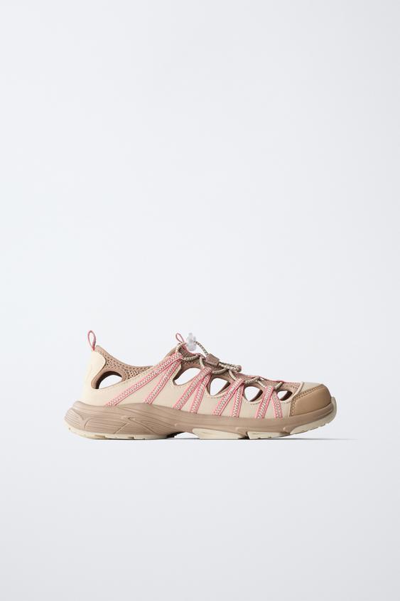 SNEAKERS WITH CUT-OUT DETAIL - Pink by Zara - Image 0