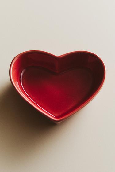 PACK OF MINI HEART BOWLS (PACK OF 2) - Reds by Zara